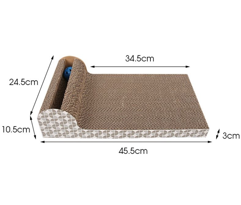 Corrugated Rectangular Cat Cardboard Scratcher Pet Products