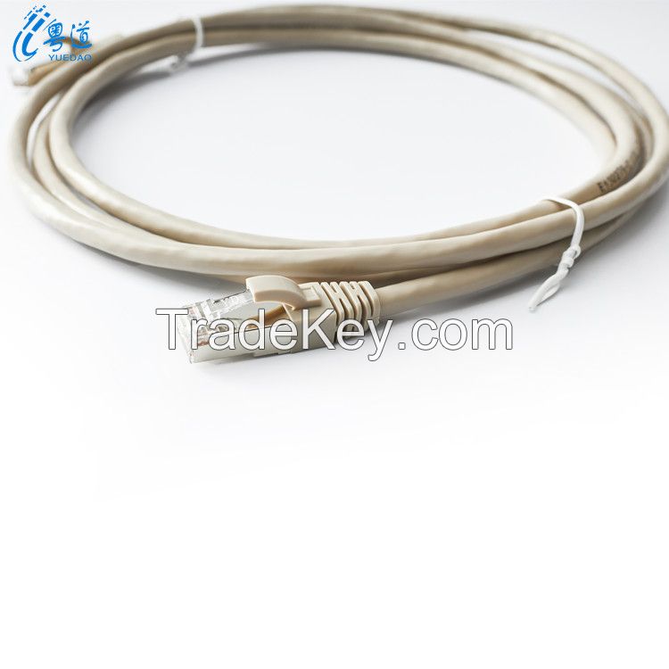 RJ45 connector PVC jacket copper wire cat6 FTP patch cord cable