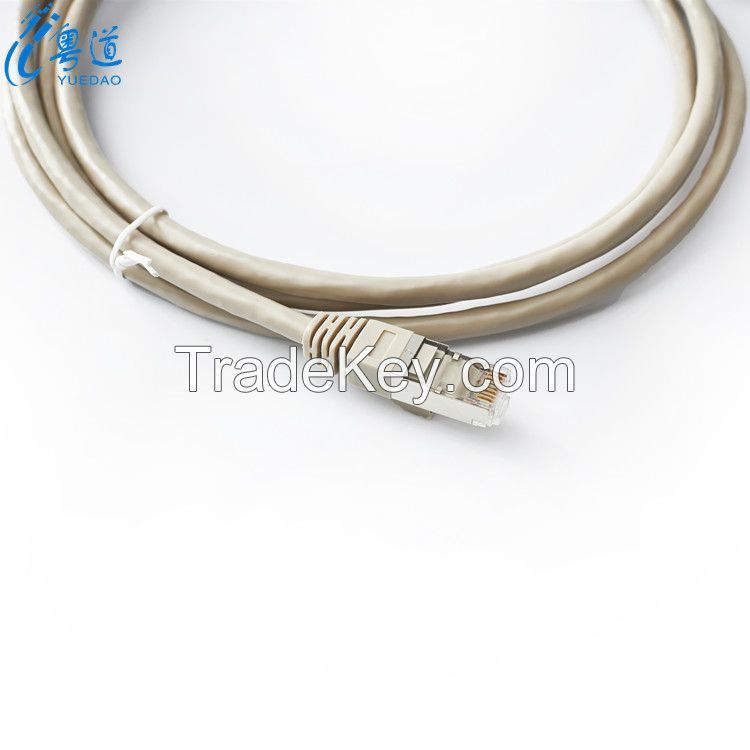 RJ45 connector PVC jacket copper wire cat6 FTP patch cord cable