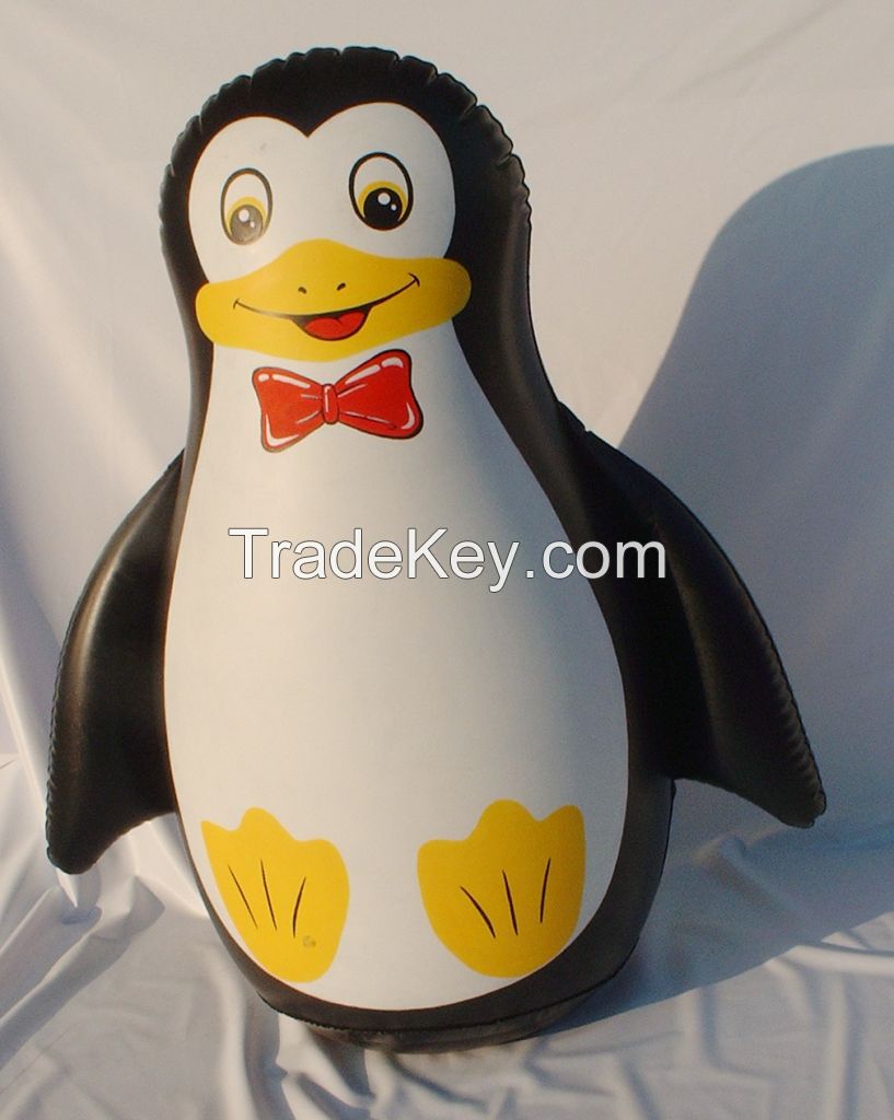 2020 hot sale inflatable cartoon  penguin punching bag toy  for kids p