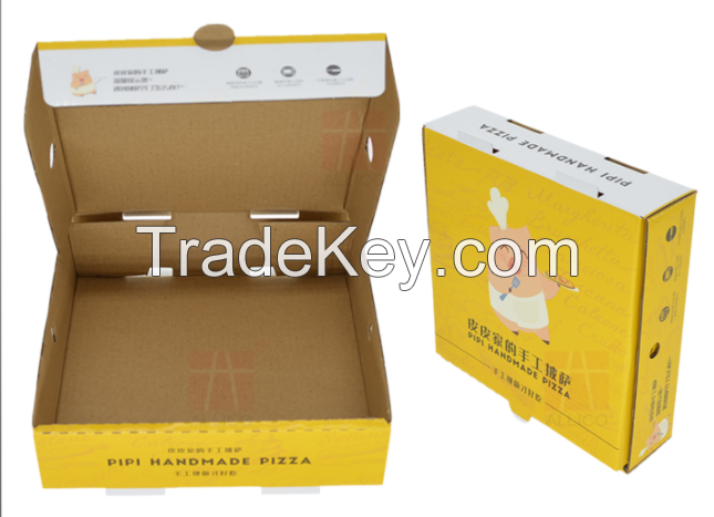 WHOLESALE PIZZA BOXES , Pizza Carton Custom Printed Corrugated Paper Packaging Cheap Pizza Box