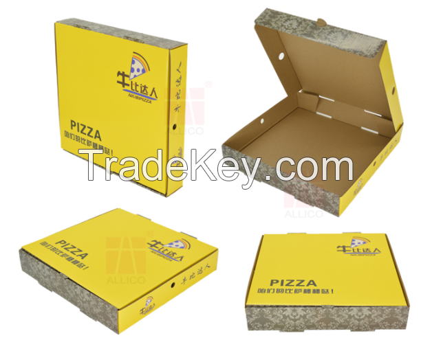 WHOLESALE PIZZA BOXES , Pizza Carton Custom Printed Corrugated Paper Packaging Cheap Pizza Box