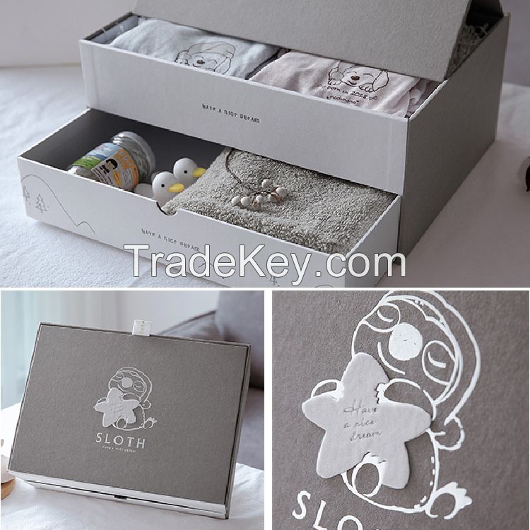 cardboard drawer boxes double layer baby gift box for clothing packaging