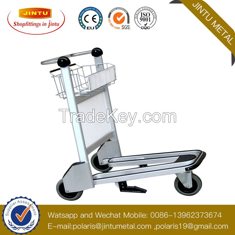 Customized Stainless Steel Airport Luggage Trolley with Ce Certification