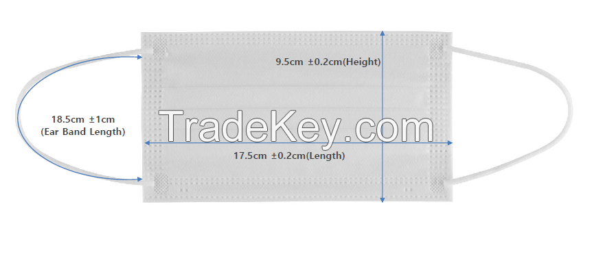 3 layer Daily mask (made in korea) /FDA , CE, SGS