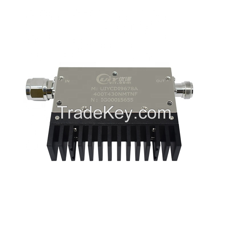 Customized RF Isolator 400MHz to 430MHz Dual Junction Isolator N male to N Female connector