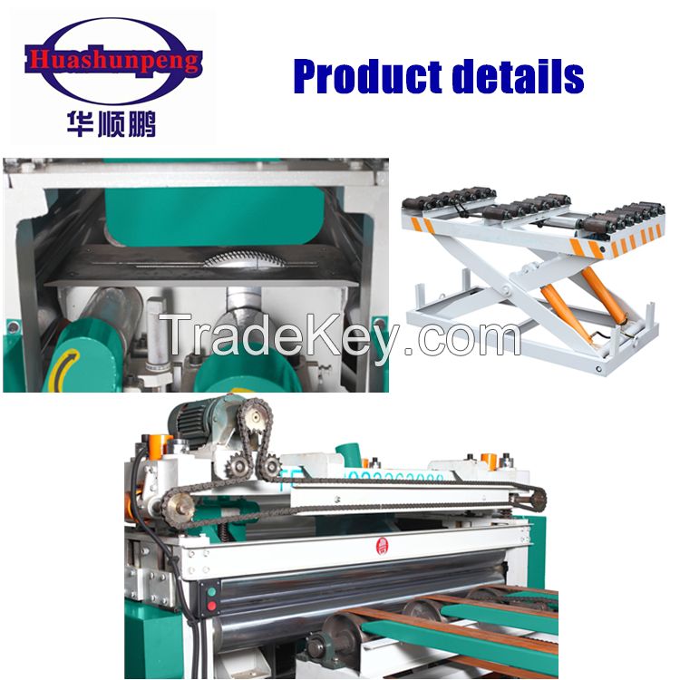 Roller type automatic vertical and horizontal edge saw cutting machine