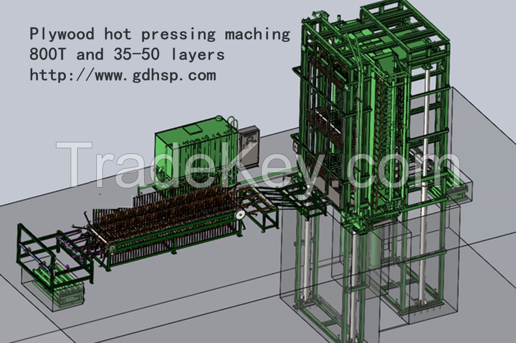 Plywood hot pressing machine 800T 20-50 layers custom-made