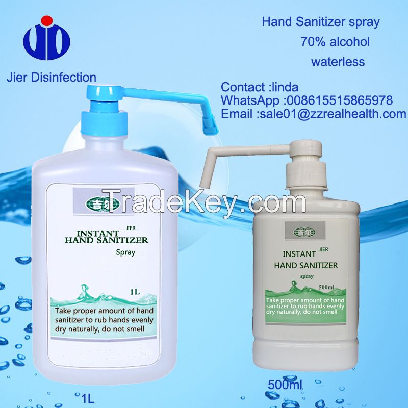 Waterless Antibacterial Hand Cleaning Disinfectant Spray