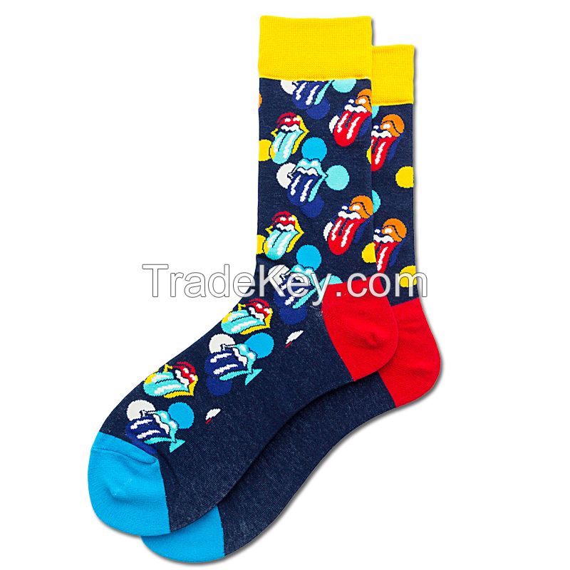 Happy Socks for Men Women  Casual Colorful Fun Unique Patterns Premium Cotton Sock