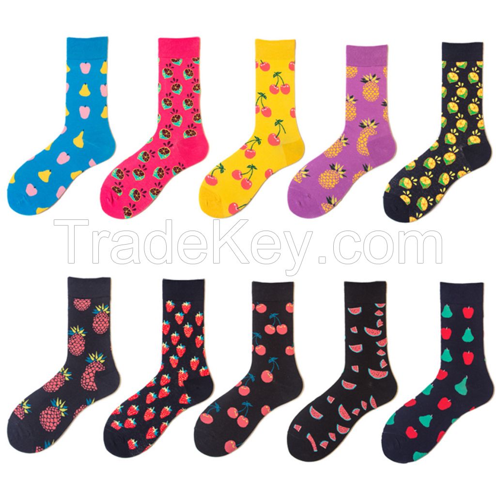 Cotton Socks Custom LOGO Colorful Patterned  for Women Men Kids Babies Socks