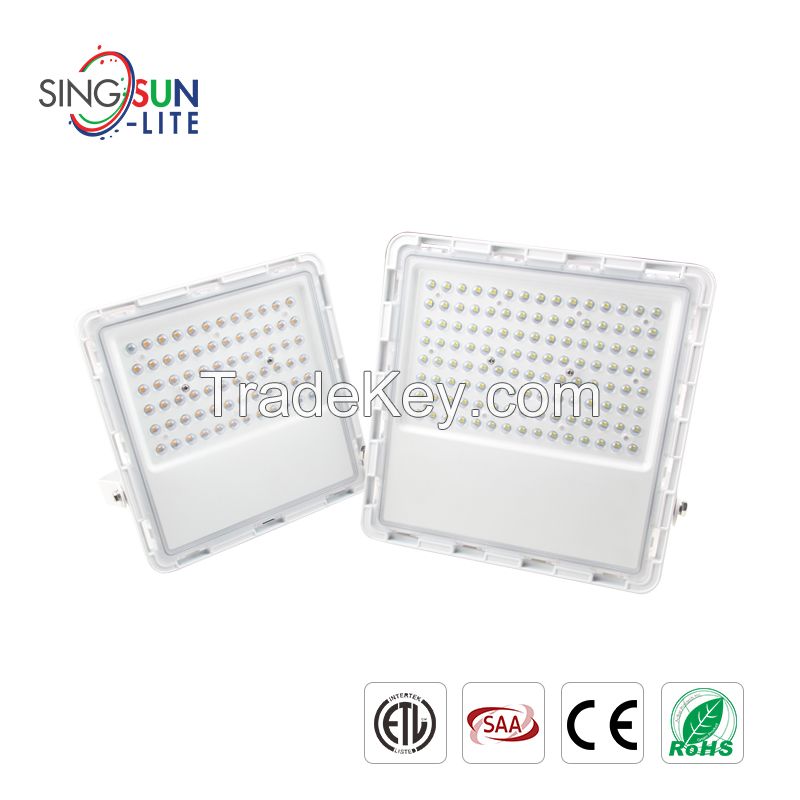 100w Led Flood light bunning 12v Daylight fixture with pir flood bulbs motion activated area flood cover photocell white