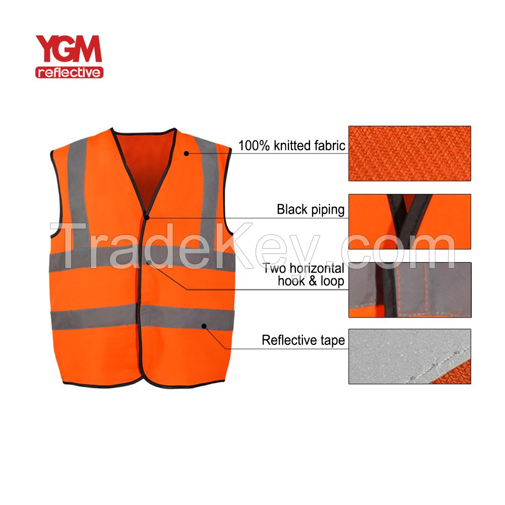 High visibility construction security custom safety vest