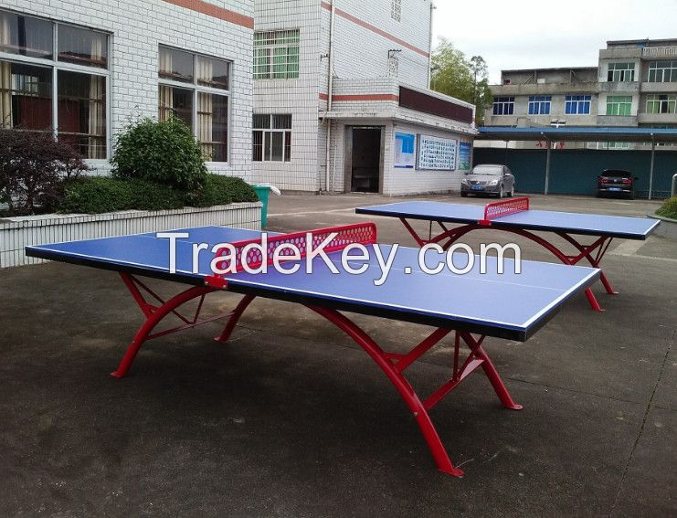 Rainbow outdoor table tennis table for training