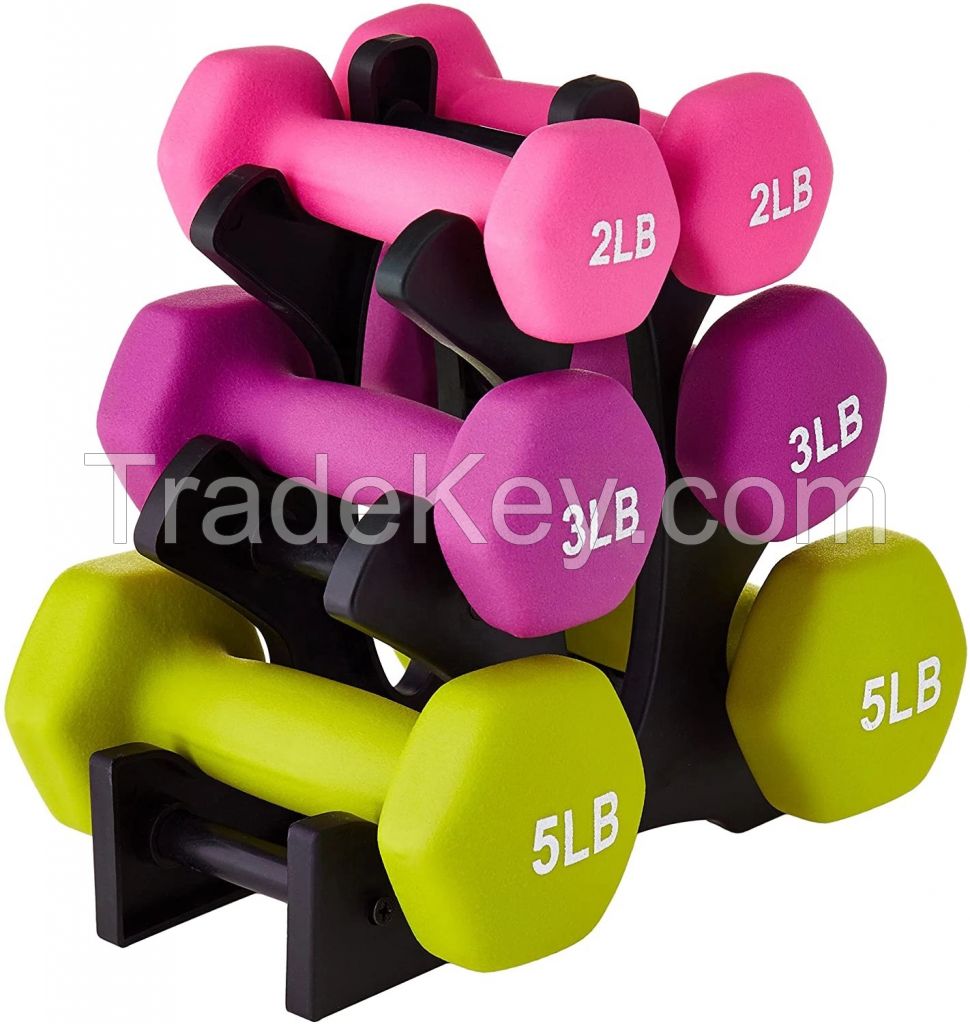 Vinyl Coated Woman Dumbbell Set 