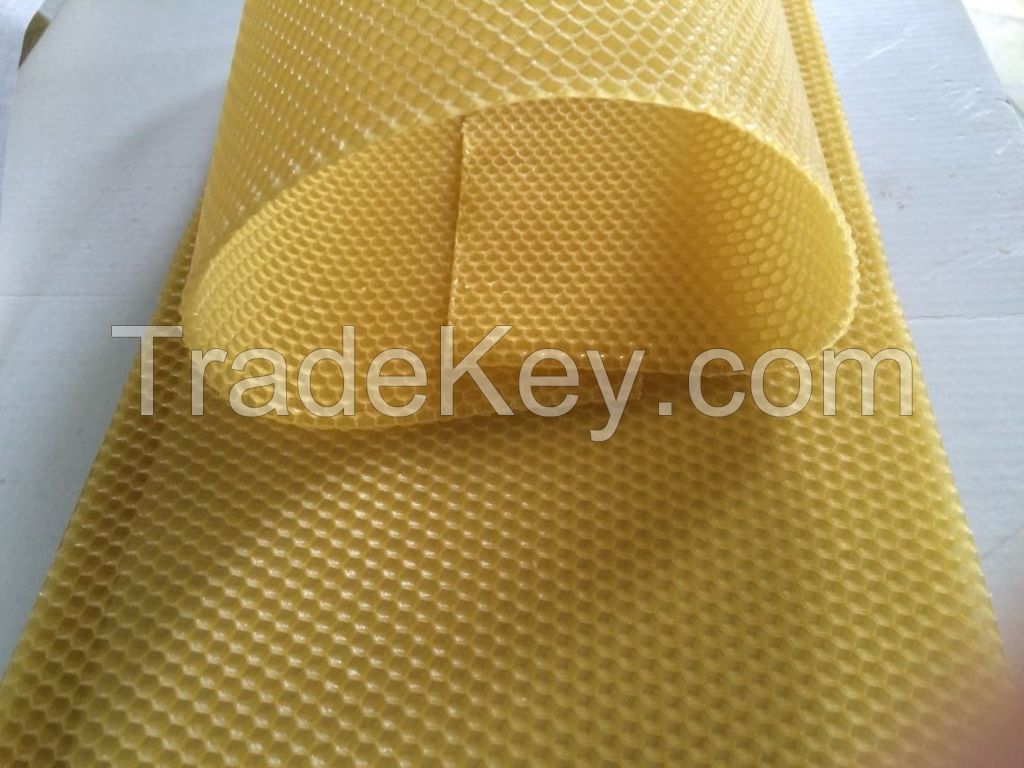 Beeswax foundation sheet