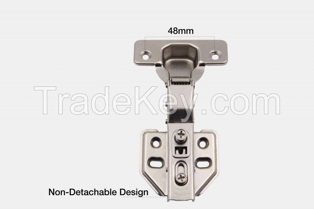  One way non detachable cold rolled steel soft closing cabinet hinge