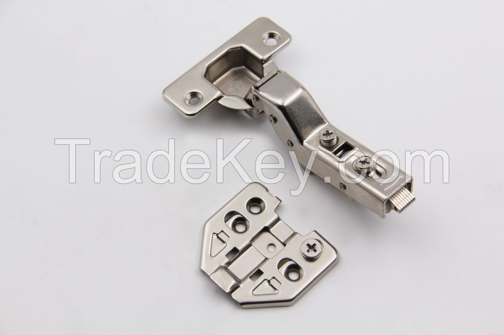 Two way clip on 3d cold rolled steel soft closing cabinet hinge