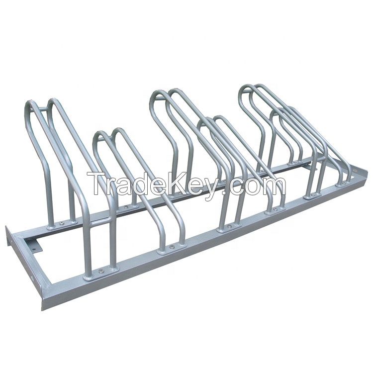 Hot dip galvanized metal steel bike rack floor bicycle stand