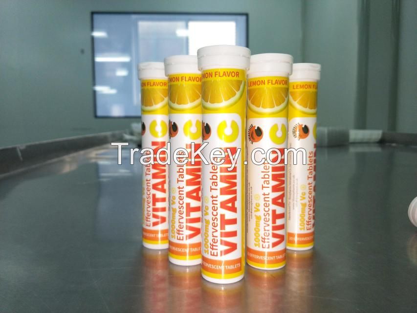 Daily Supplement Vitamin C Effervescent Tablets 1000  mg 