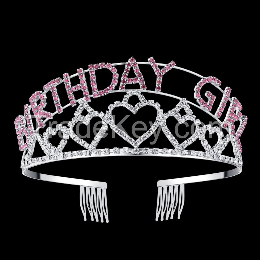 Crystal birthday girl tiara