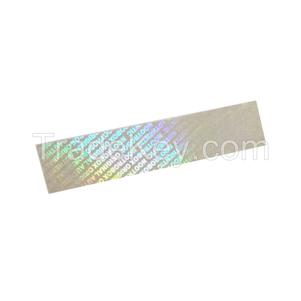 Custom High Quality Security Holographic Transparent Sticker