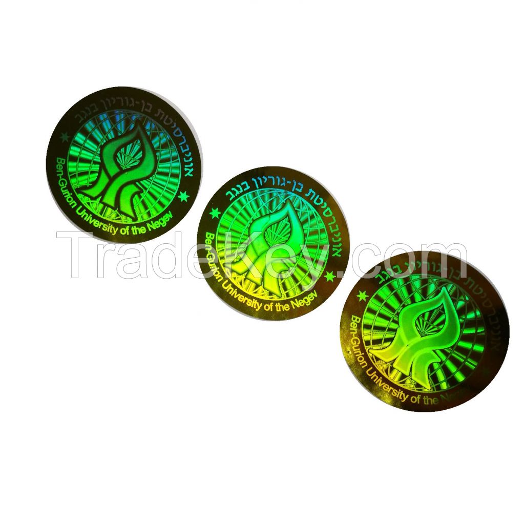 Custom Hot Sale Security Holographic Seal Hologram Sticker