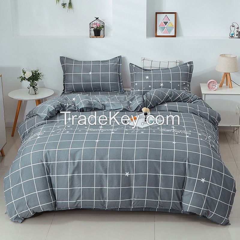 100% polyester microfiber printed bedding set