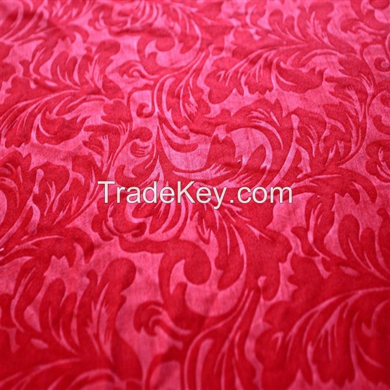 Polyester Microfiber Fabric Solid Dyed With Emboss