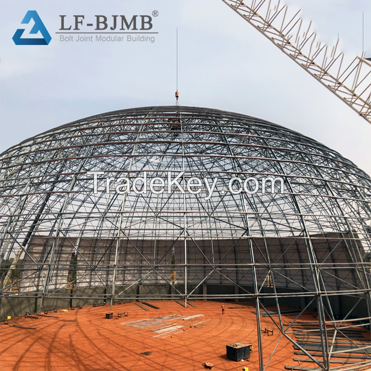 LF Steel Structure Dome Space Frame Roofing Coal Shed