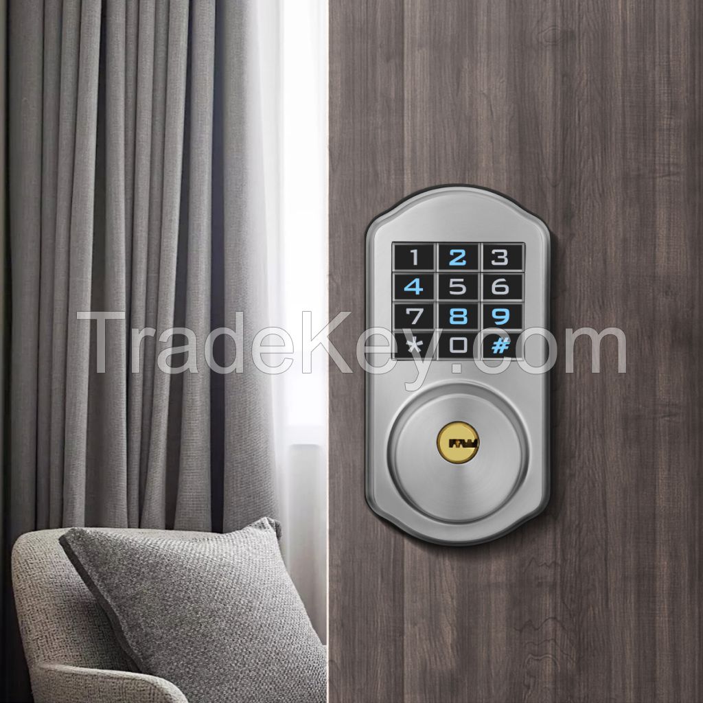 SZMYQ Smart wifi Deadbolt for Home Mortise unlock by PassCode Emgergen