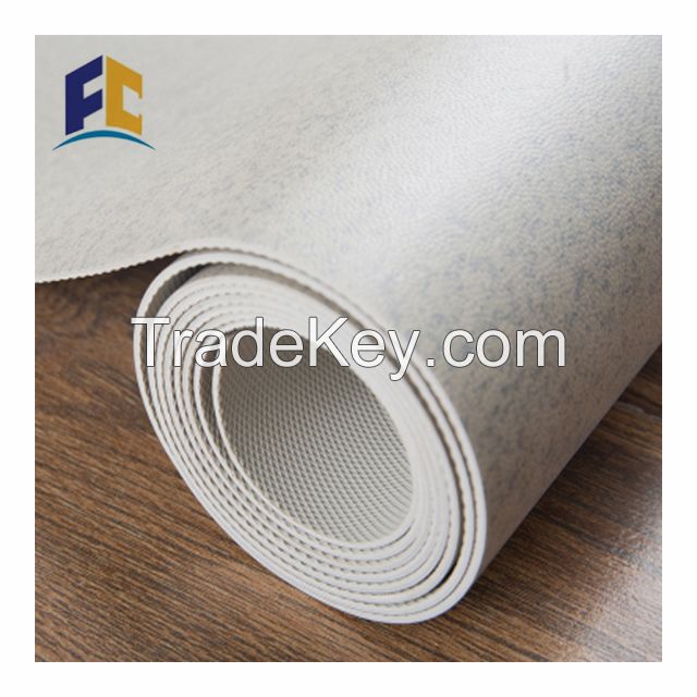 Hospital flooring linoleum homogeneous resilient pvc no direction roll