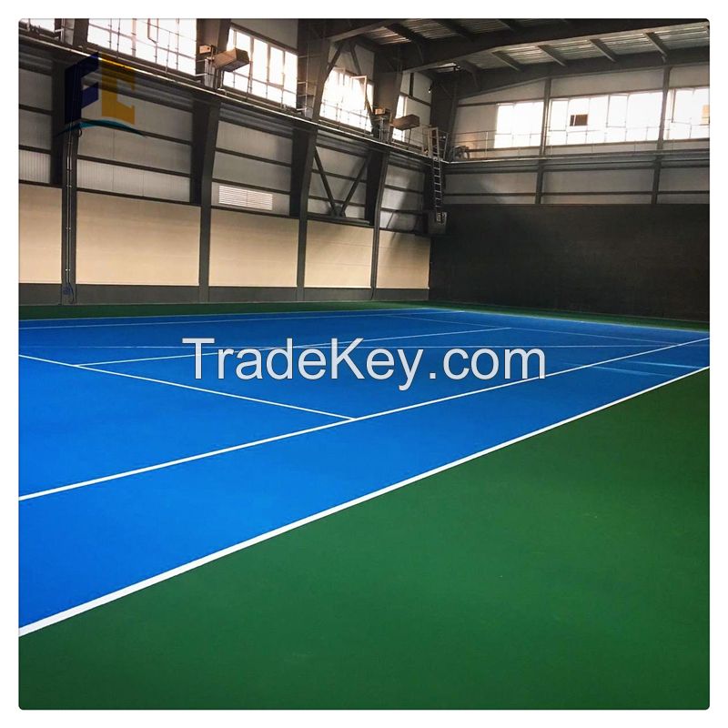 Indoor PVC sports plastic Flooring in rolls Used badminton volleyball