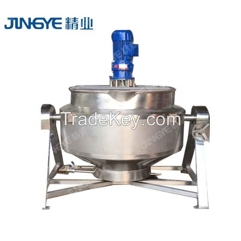 Fully automatic gas heating tilting Ketchup Sauce/Jam mixing kettle