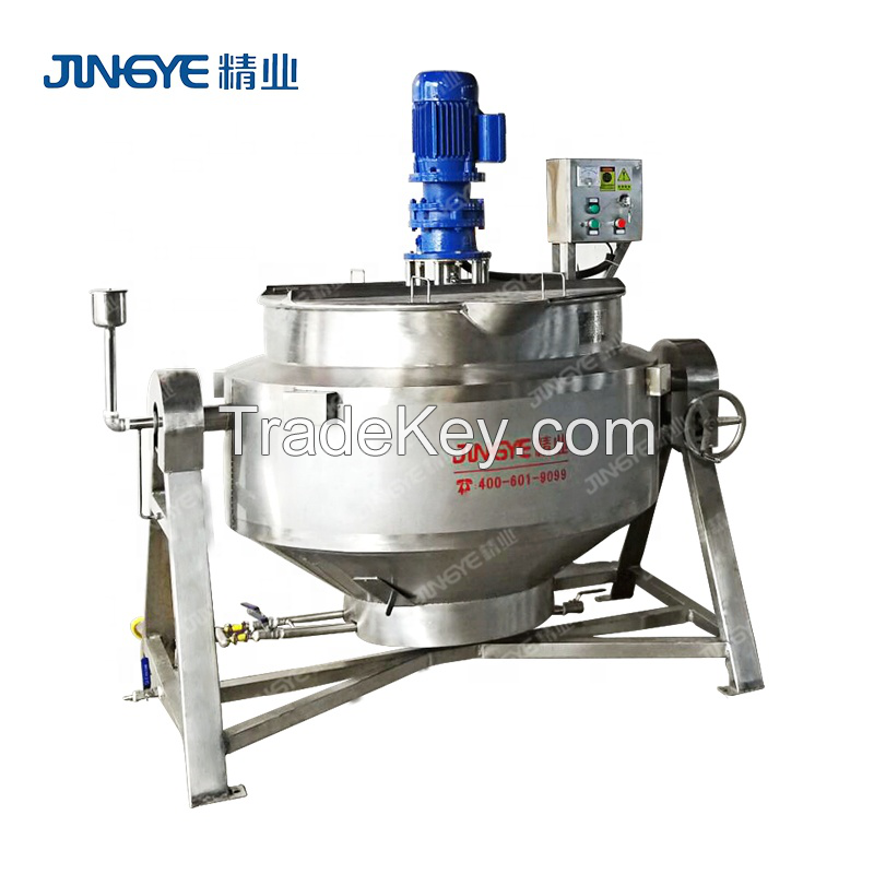 Fully automatic gas heating tilting Ketchup Sauce/Jam mixing kettle