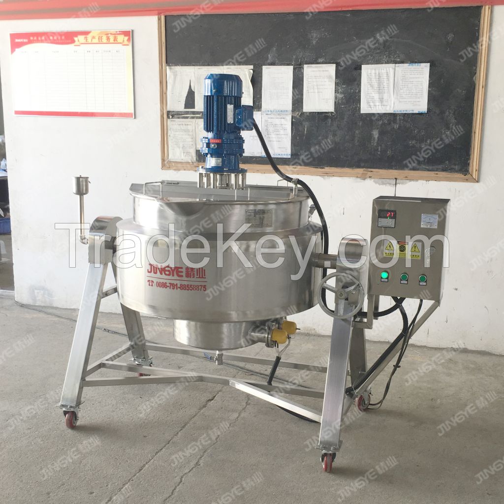 Planetary Tilting Jacketed Kettle Electrical Heating Matt Paste/Jam/Sa