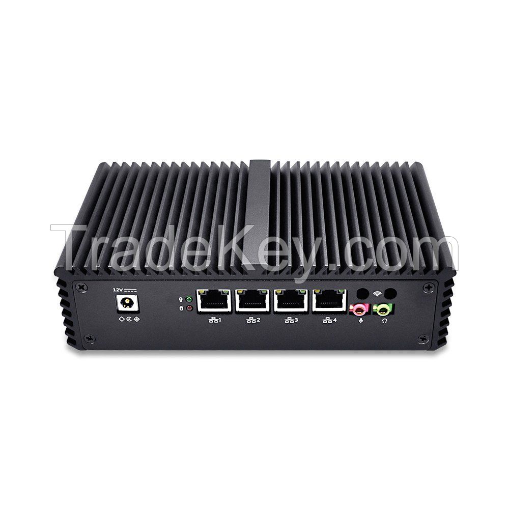 I7 Mini PC Kettop-Mi5500L with Intel Core i7-5500U -4 Intel Gigabit Nic,Fanless Mini PC Computer AES-NI pfsense Firewall router 