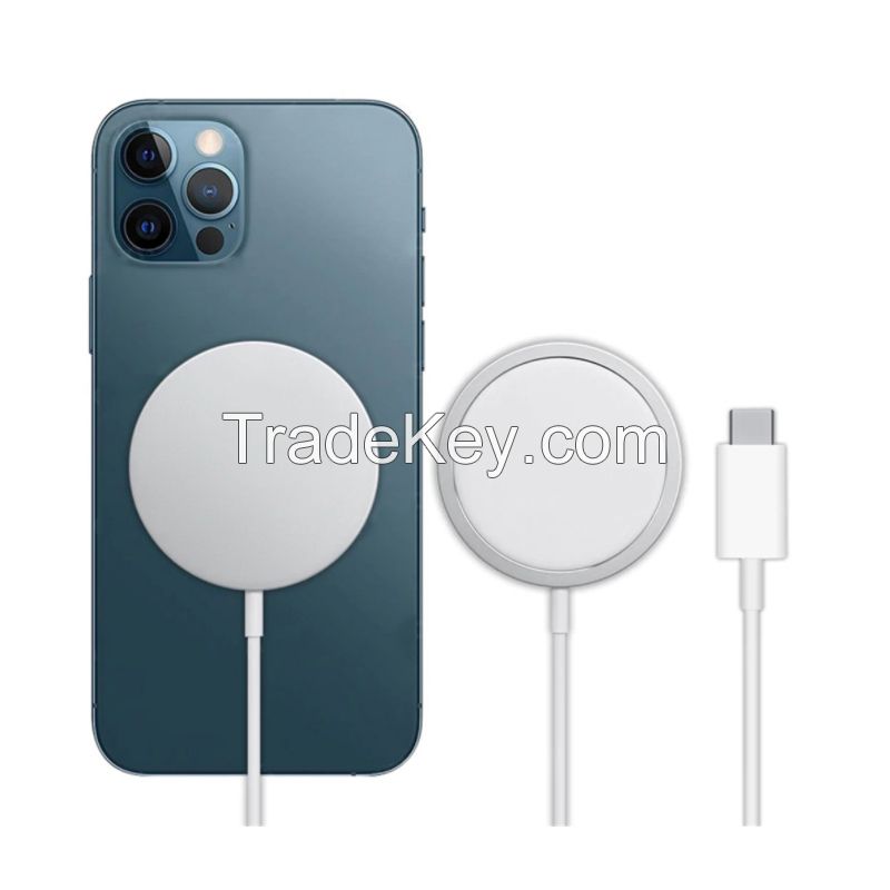 15W Original Magnetic Wireless Charger for iPhone 12 Pro Max 12pro Qi Fast Charger for iPhone 12 Mini USB C PD Adapter Magsafing