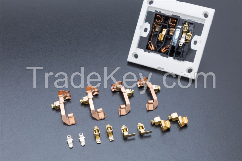 Custom Precision Metal Stamping socket shrapnel parts for power socket