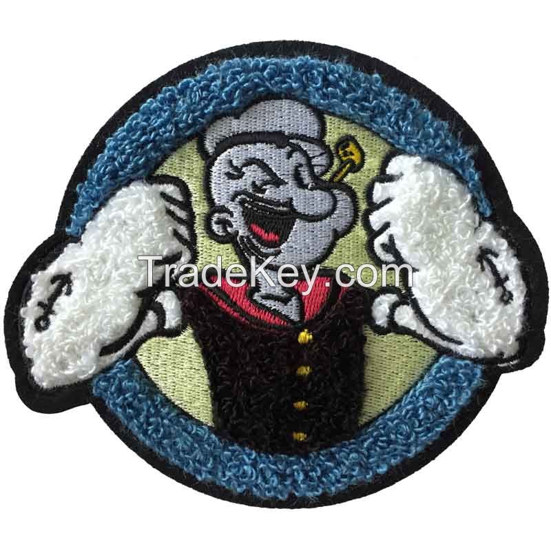 custom chenille patch, garment chenille badges CNL057 