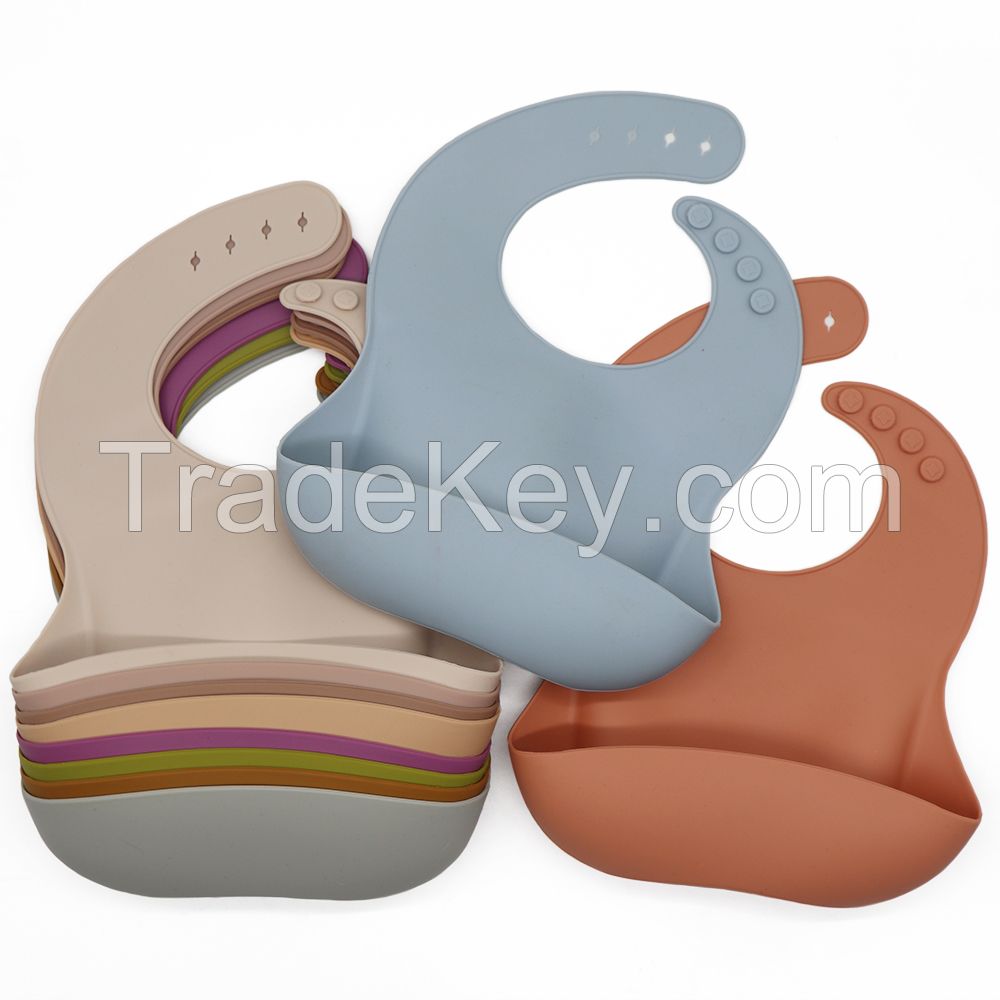 food grade silicone baby bibs waterproof bpa free wholesale 