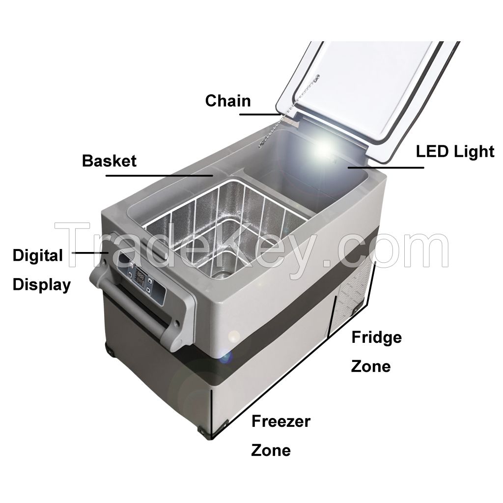 Portable Car Fridge Freezer -20 DC 12v AC 220v