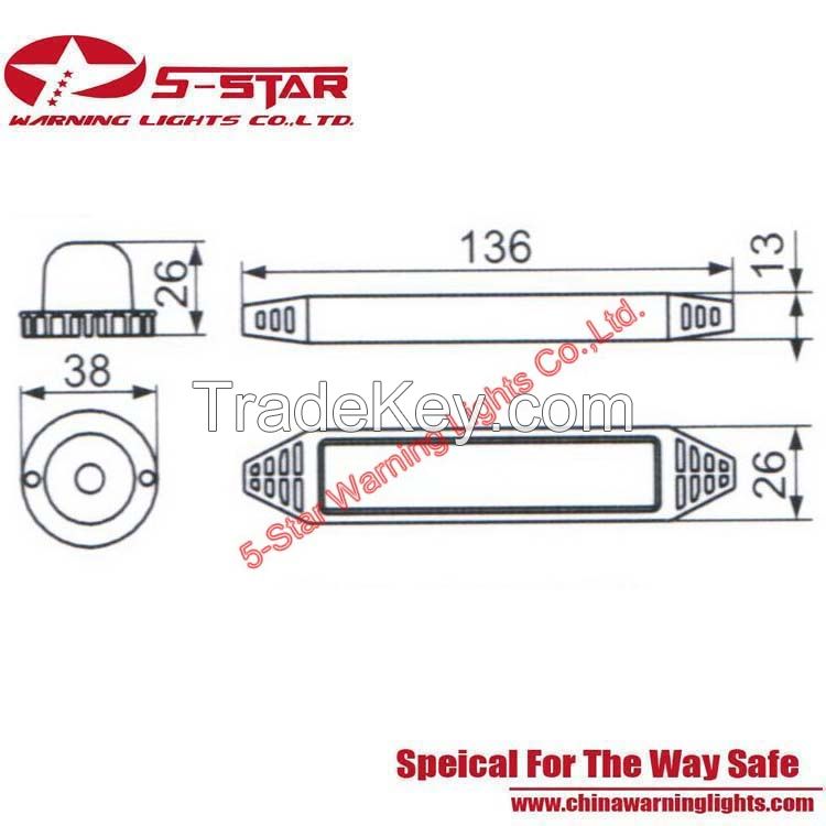 LED Hide Away Emergency Warning Light for Ambulance,Police,Firefighting 