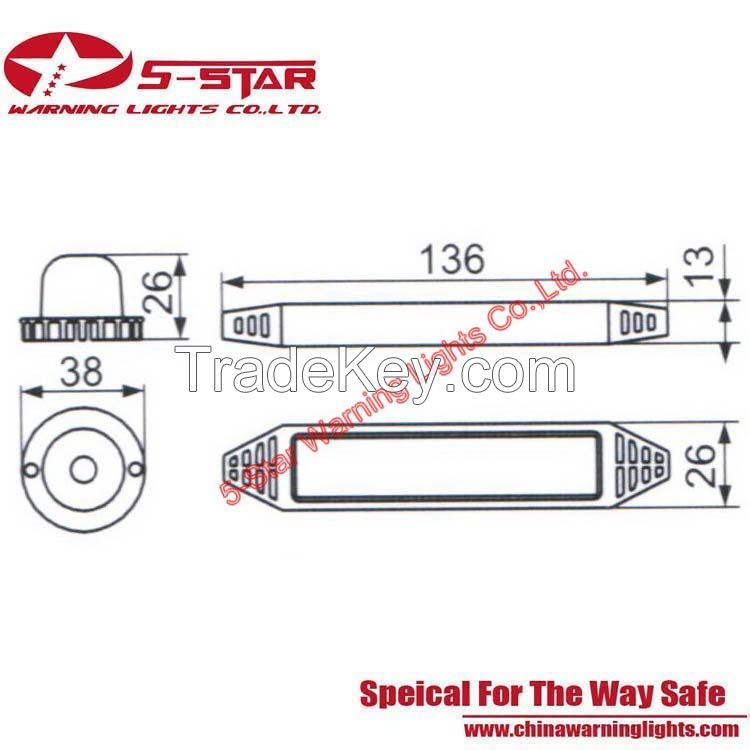 LED Hide Away Emergency Warning Light for Ambulance,Police,Firefighting 