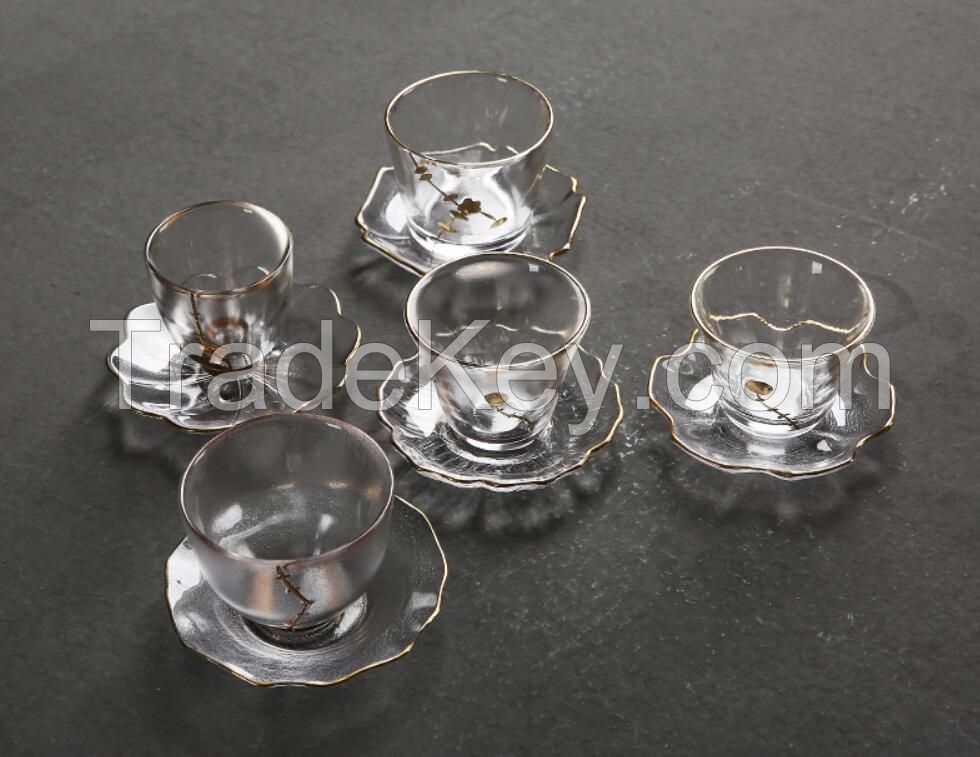 Factory Direct Sale Competitive transparent small glass tea cup