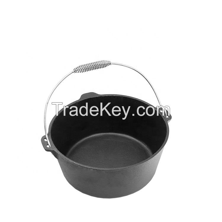 Amazon Top Sale Camping Cooking Pot Cast Iron Dutch Oven