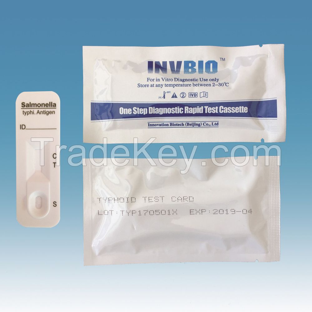 Typhoid Ag feces test card kit vaccine By Innovation Biotech (Beijing