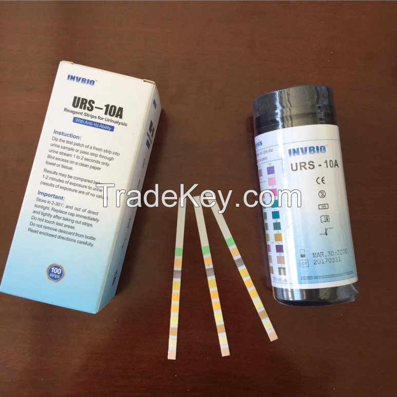 Medical diagnostic rapid Urinalysis Reagent Test Strip 