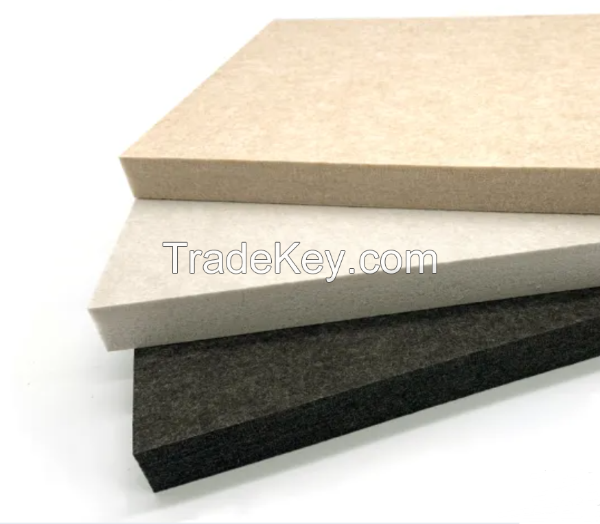 Polyester acoustic panel