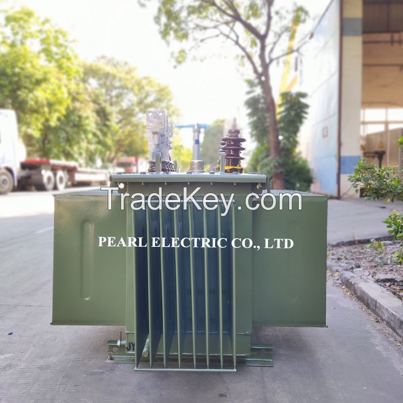 1250 - 5000 kVA Oil - immersed transformer air cooling , distribution transformer